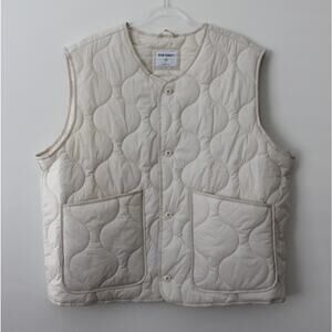 Old Navy Mens Quilted Liner Vest White Size XXL NWT